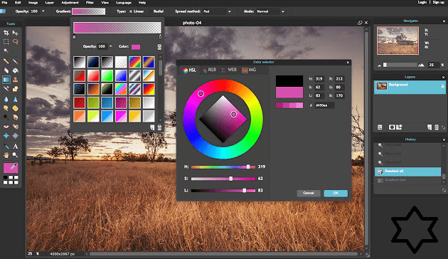 Retouche des images avec PixlR meilleur alternatives photoshop