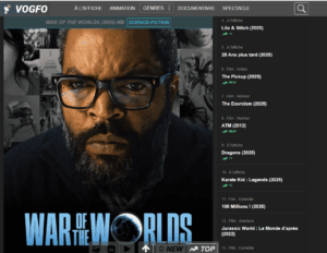 regarder war of the wolds sur vogfo
